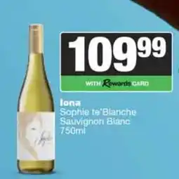 Spar Tops Iona Sophie te'Blanche Sauvignon Blanc offer