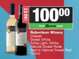 Spar Tops ROBERTSON WINERY offer