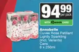 Spar Tops Annabelle Cuvee Rose Petillant Lightly Sparkling offer