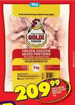 Shoprite GOLDI FROZEN MIXED CHICKEN PORTIONS 5kg offer