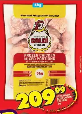 Shoprite GOLDI FROZEN MIXED CHICKEN PORTIONS 5kg offer