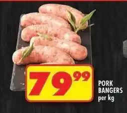 Shoprite Pork Bangers offer