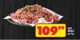 Shoprite BEEF MINCE per kg offer
