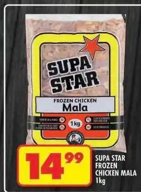 Shoprite SUPA STAR FROZEN CHICKEN MALA 1kg offer