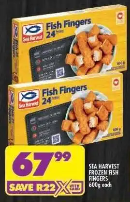 Shoprite Sea Harvest Frozen Fish Fingers offer