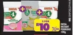 Shoprite IWISA INSTANT PORRIDGE 100g offer