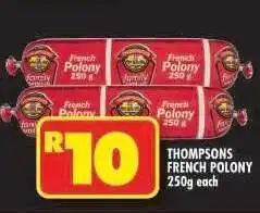 Shoprite THOMPSONS FRENCH POLONY offer