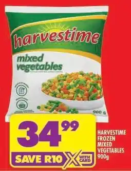 Shoprite HARVESTIME FROZEN MIXED VEGETABLES 900g offer