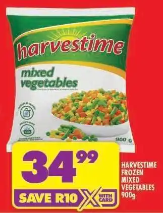 Shoprite HARVESTIME FROZEN MIXED VEGETABLES 900g offer
