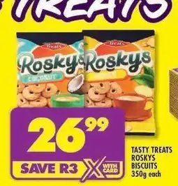 Shoprite Tasty Treats Roskys Biscuits-350g Each offer