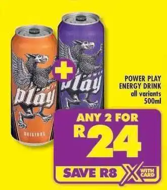 Shoprite Power Play Energy Drink offer