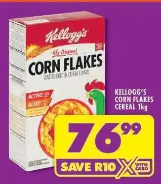 Shoprite Kellogg's Corn Flakes Cereal 1kg offer