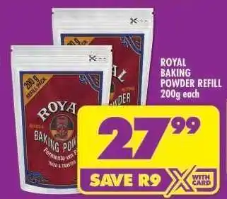 Shoprite ROYAL BAKING POWDER REFILL offer