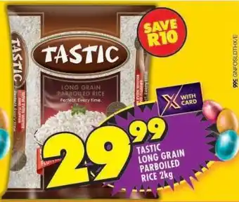 Shoprite Tastic Long Grain Parboiled Rice-2kg offer