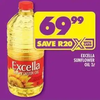 Shoprite Excella Sunflower Oil-2L offer
