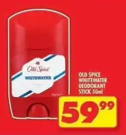Shoprite OLD SPICE WHITEWATER DEODORANT STICK 50ml offer