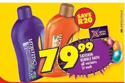 Shoprite Satiskin Bubble Bath offer