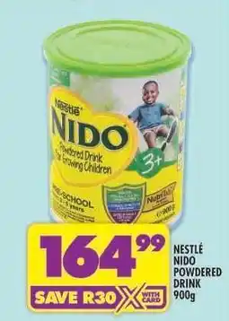 Shoprite NESTLÉ NIDO POWDERED DRINK 900g offer
