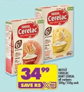 Shoprite Nestlé Cerelac Baby Cereal offer