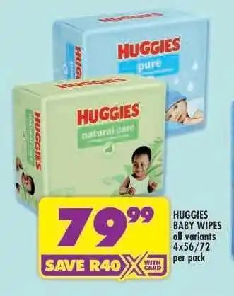 Shoprite Huggies Baby Wipes offer