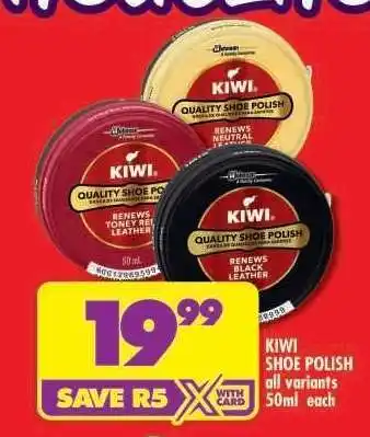 Shoprite KIWI SHOE POLISH offer