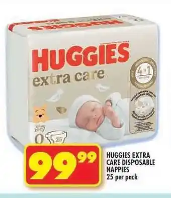 Shoprite Huggies Extra Care Disposable Nappies offer