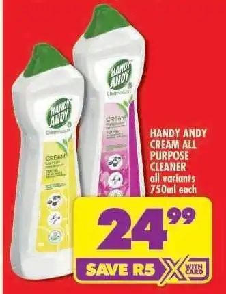 Shoprite HANDY ANDY CREAM ALL PURPOSE CLEANER offer