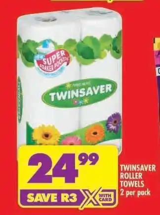 Shoprite TWINSAVER ROLLER TOWELS offer