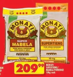 Shoprite MONATI SUPERTIENG/MABELA PORRIDGE offer