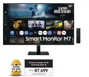 Samsung Samsung 32 Smart M7 4K Vision AI Monitor LS32FM700UAXXA offer