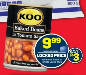 Pick n Pay Koo Baked Beans in Tomato Sauce 410g offer