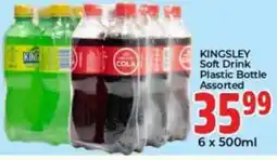 Elite Power Trade Cash & Carry Kingsley Soft Drink Plastic Bottle Assorted offer