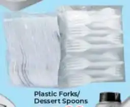 Elite Power Trade Cash & Carry Plastic Forks/ Dessert Spoons offer