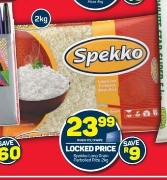 Pick n Pay Spekko Long Grain Parboiled Rice 2kg offer