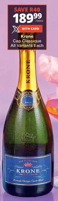 Checkers Krone Cap Classique All Variants offer