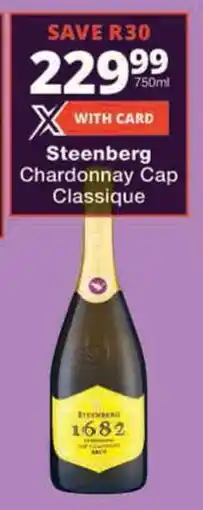 Checkers Steenberg Chardonnay Cap Classique offer