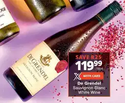 Checkers De Grendel Sauvignon Blanc White Wine offer