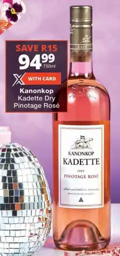Checkers Kanonkop Kadette Dry Pinotage Rosé offer