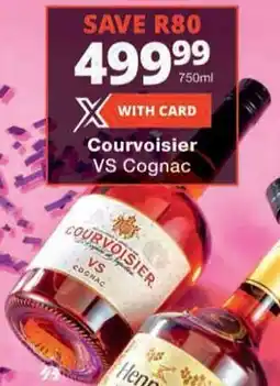 Checkers Courvoisier VS Cognac offer