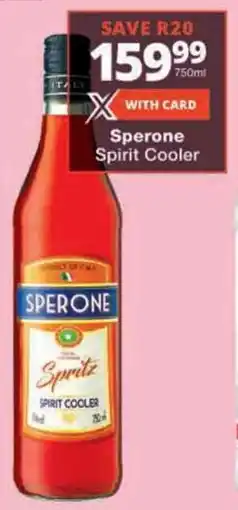 Checkers Sperone Spirit Cooler offer
