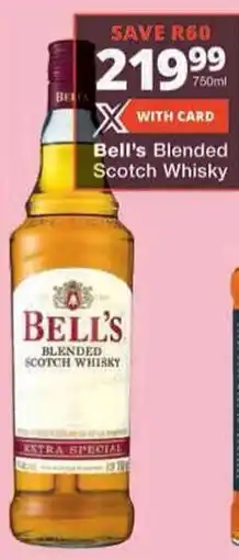 Checkers Bell's Blended Scotch Whisky offer