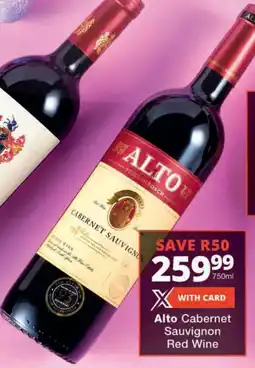 Checkers Alto Cabernet Sauvignon Red Wine offer
