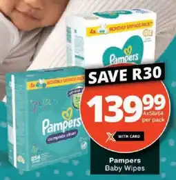 Checkers Pampers Baby Wipes offer