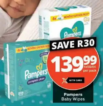 Checkers Pampers Baby Wipes offer