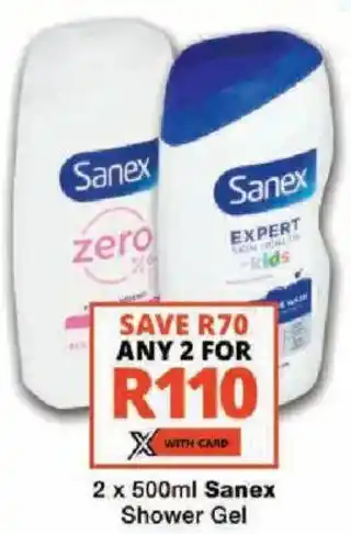 Checkers Sanex Shower Gel offer