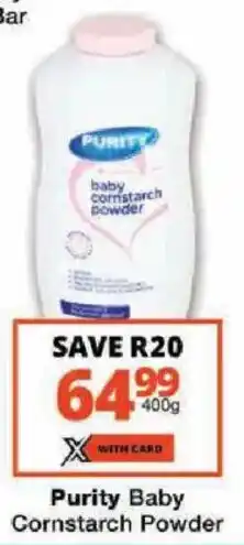 Checkers Purity Baby Cornstarch Powder offer