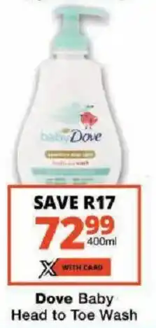 Checkers Dove Baby Head to Toe Wash offer