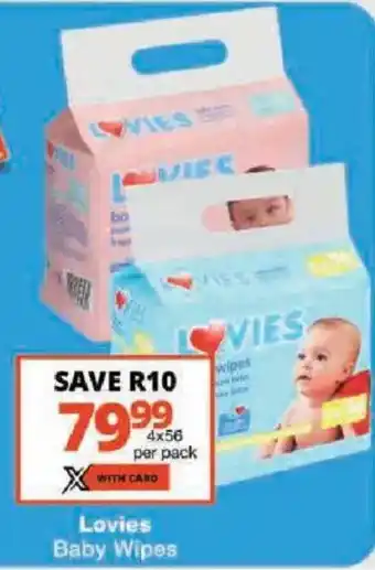 Checkers Lovies Baby Wipes offer
