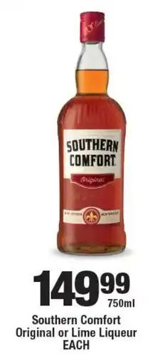 OK Liquor Southern Comfort Original or Lime Liqueur offer