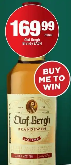OK Liquor Olof Bergh Brandy offer